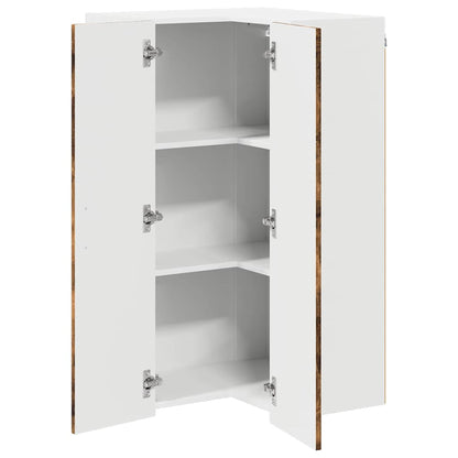Keukenkast aan de muur met plank Gerookt eiken 57 x 57 x 100 cm
