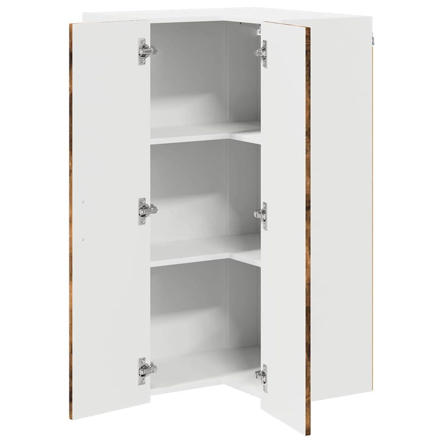 Keukenkast aan de muur met plank Gerookt eiken 57 x 57 x 100 cm