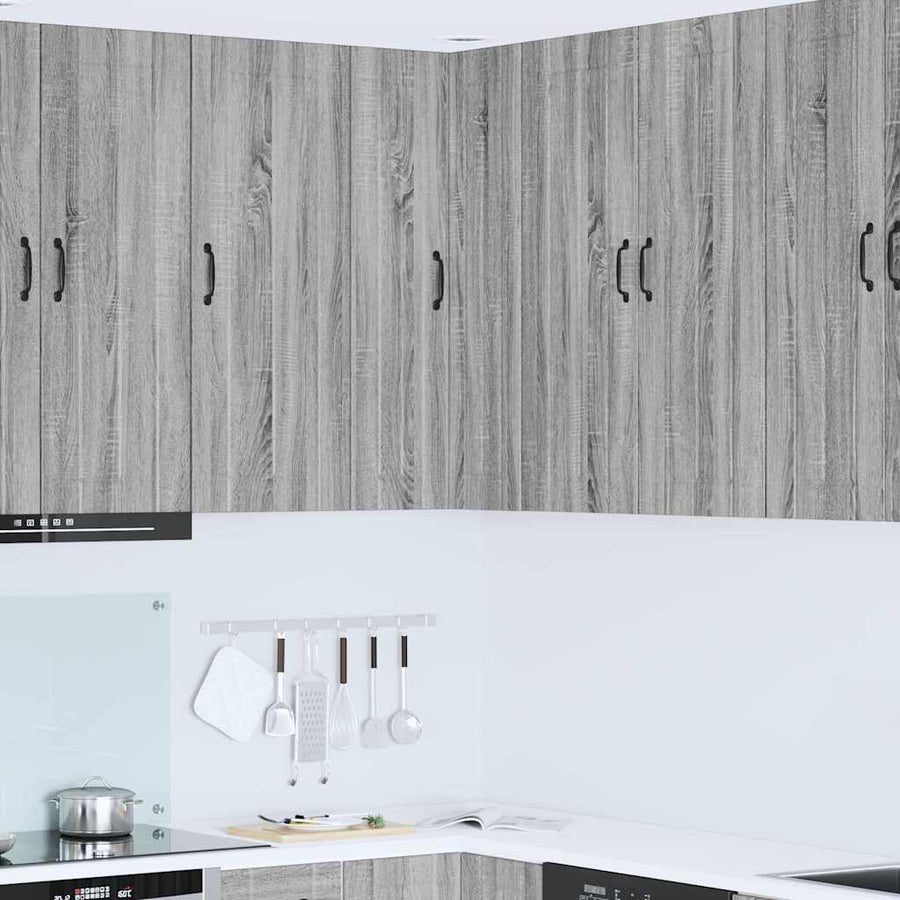 Keukenkast aan de muur met plank Grijs Sonoma 57 x 57 x 100 cm