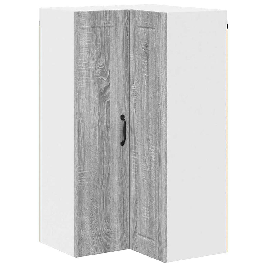 Keukenkast aan de muur met plank Grijs Sonoma 57 x 57 x 100 cm