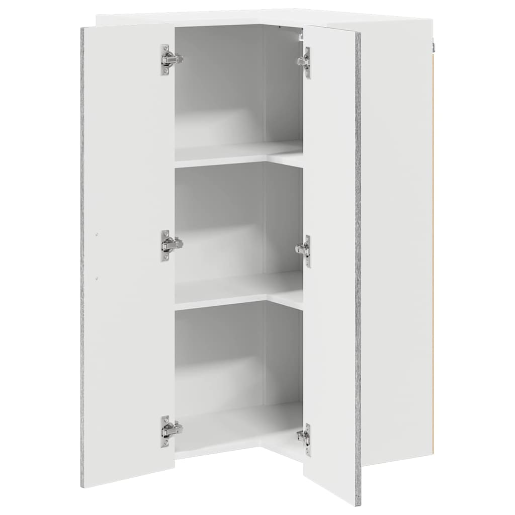 Keukenkast aan de muur met plank Grijs Sonoma 57 x 57 x 100 cm