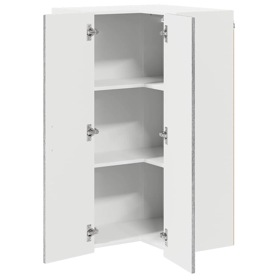 Keukenkast aan de muur met plank Grijs Sonoma 57 x 57 x 100 cm