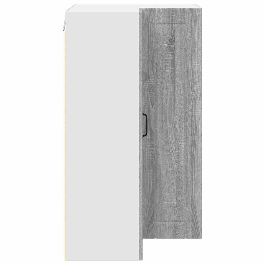 Keukenkast aan de muur met plank Grijs Sonoma 57 x 57 x 100 cm