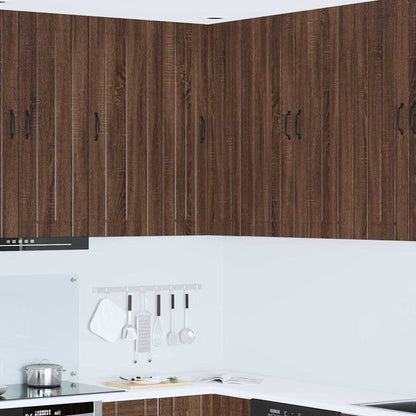 Keukenkast aan de muur met plank Bruin Eiken 57 x 57 x 100 cm
