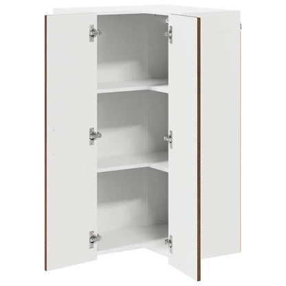 Keukenkast aan de muur met plank Bruin Eiken 57 x 57 x 100 cm