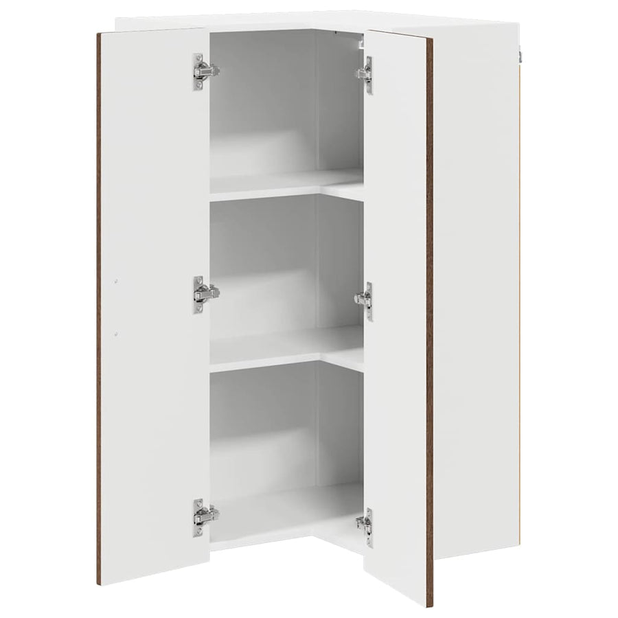 Keukenkast aan de muur met plank Bruin Eiken 57 x 57 x 100 cm
