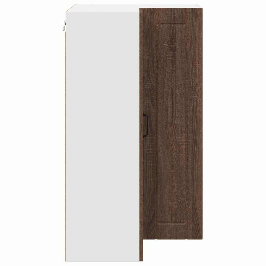 Keukenkast aan de muur met plank Bruin Eiken 57 x 57 x 100 cm