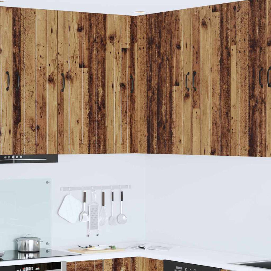 Keukenkast aan de muur Oud Hout 57 x 57 x 100 cm Bewerkt hout