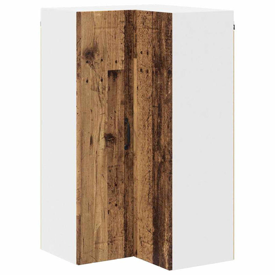 Keukenkast aan de muur Oud Hout 57 x 57 x 100 cm Bewerkt hout