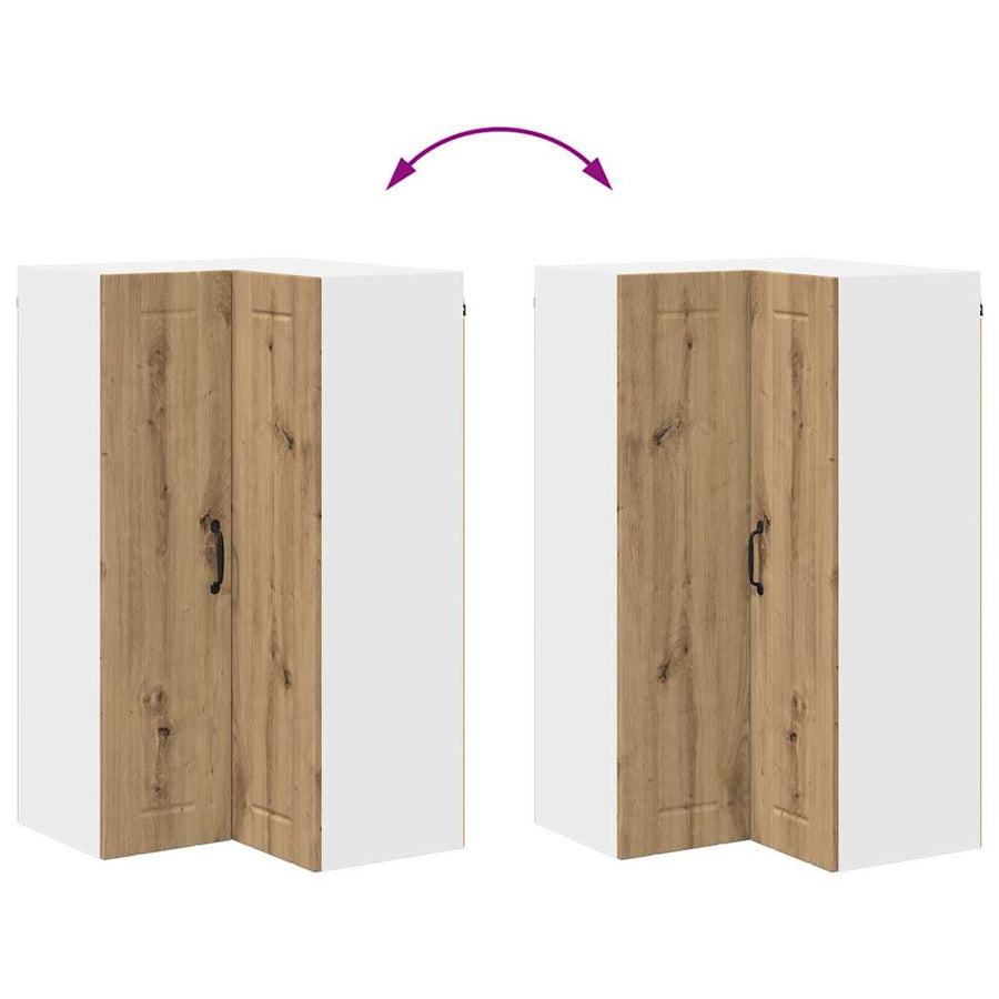Keukenkast aan de muur met plank Artisan Eiken 57 x 57 x 100 cm