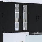 Keukenkast 60x31x100 cm bewerkt hout zwart