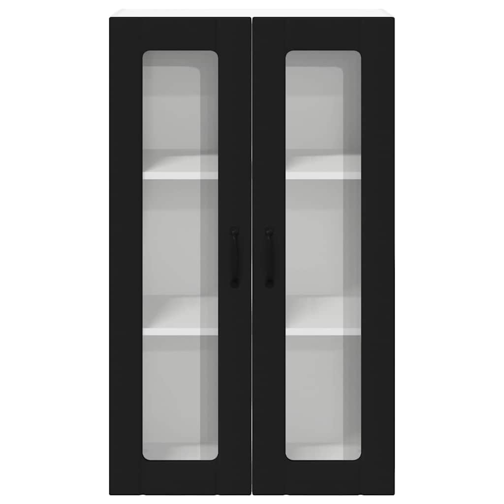 Keukenkast aan de muur Zwart 60 x 31 x 100 cm Bewerkt hout