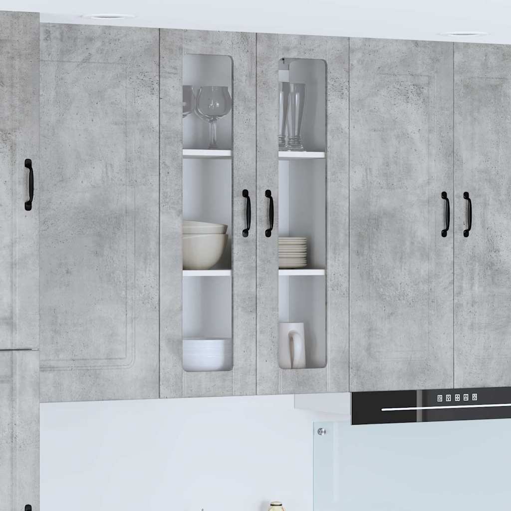 Keukenkast aan de muur met plank Beton Grijs 60 x 31 x 100 cm