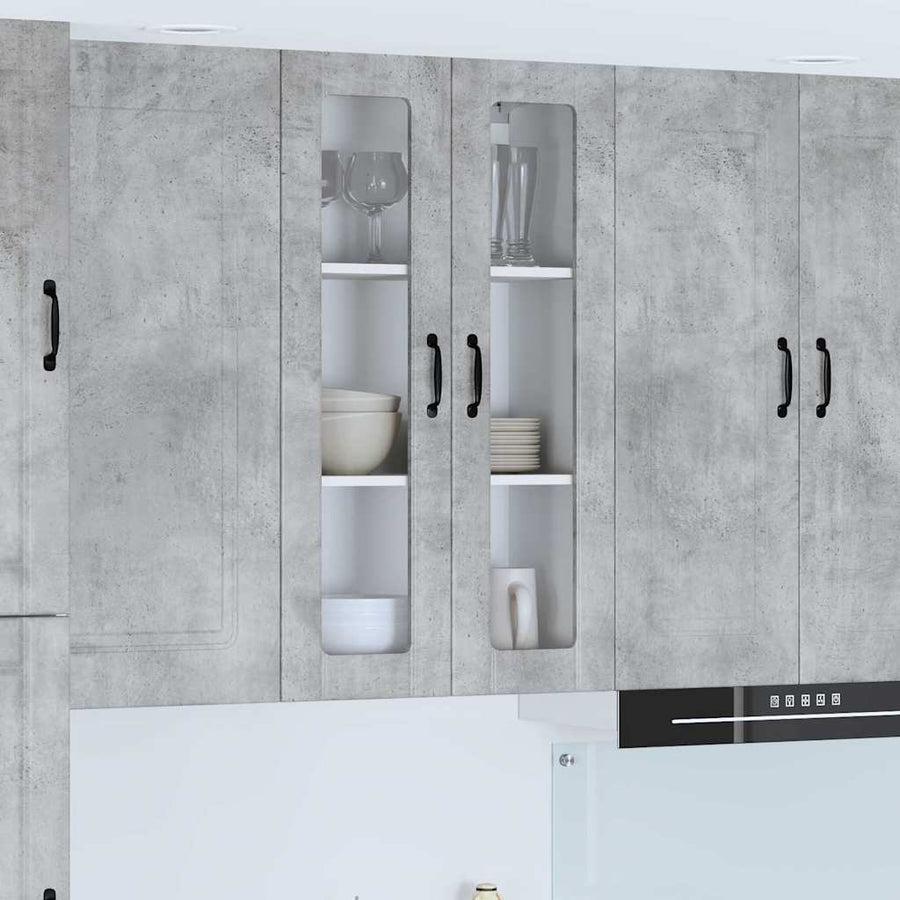Keukenkast aan de muur met plank Beton Grijs 60 x 31 x 100 cm