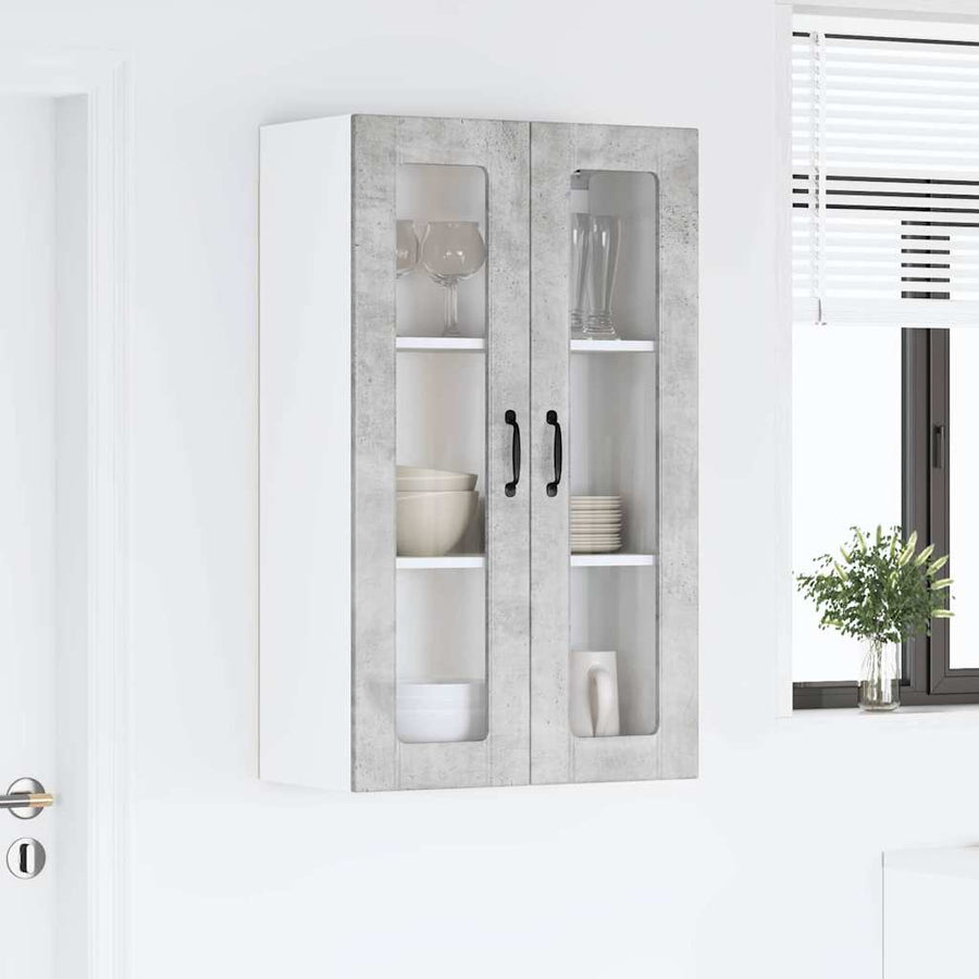 Keukenkast aan de muur met plank Beton Grijs 60 x 31 x 100 cm