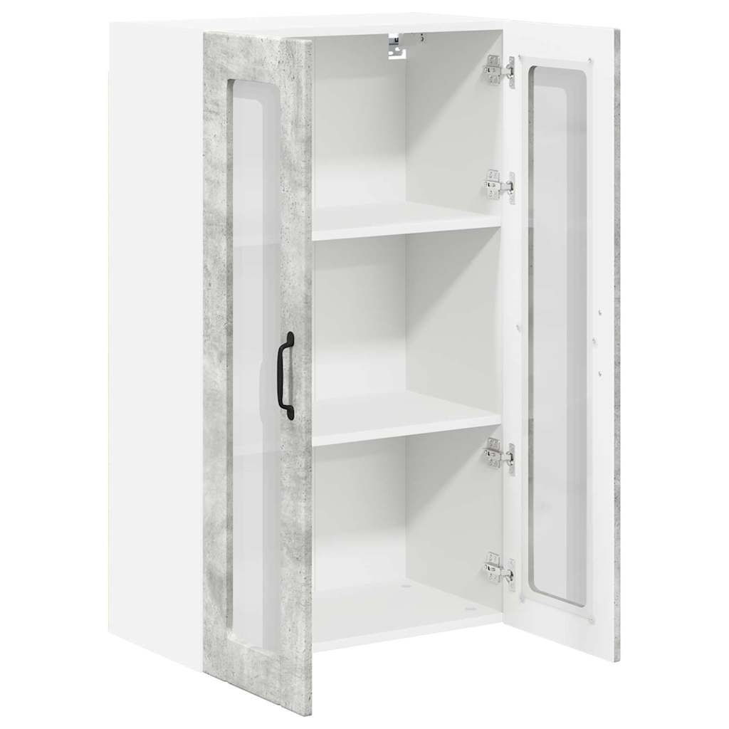 Keukenkast aan de muur met plank Beton Grijs 60 x 31 x 100 cm