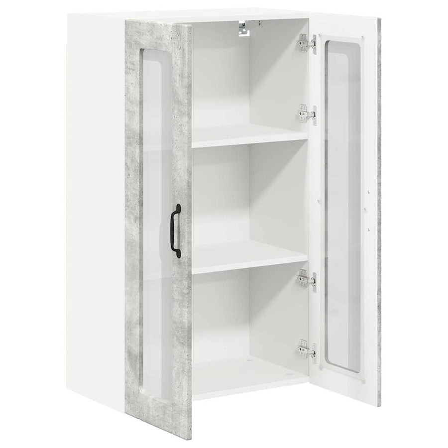 Keukenkast aan de muur met plank Beton Grijs 60 x 31 x 100 cm