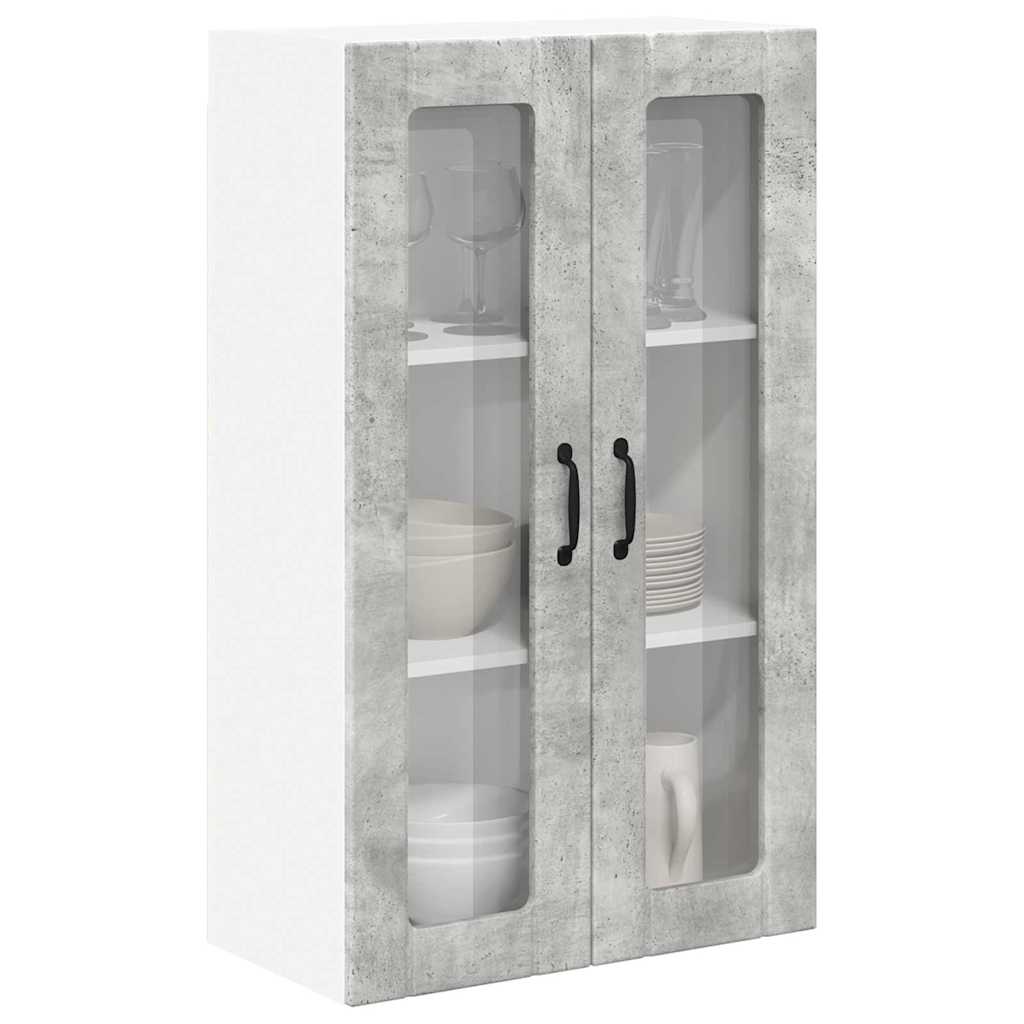 Keukenkast aan de muur met plank Beton Grijs 60 x 31 x 100 cm