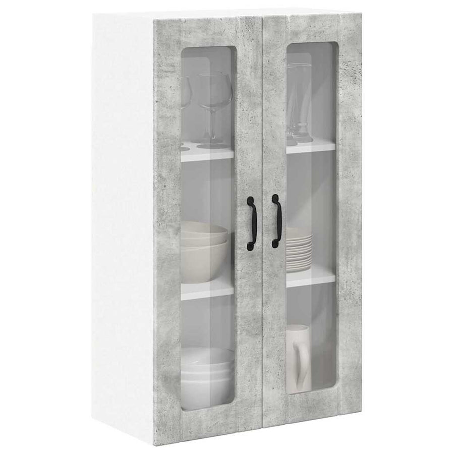 Keukenkast aan de muur met plank Beton Grijs 60 x 31 x 100 cm
