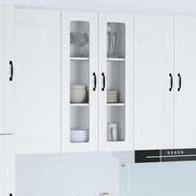 Keukenkast aan de muur met plank Hoogglans wit 60 x 31 x 100 cm