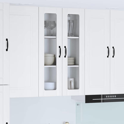 Keukenkast aan de muur met plank Hoogglans wit 60 x 31 x 100 cm