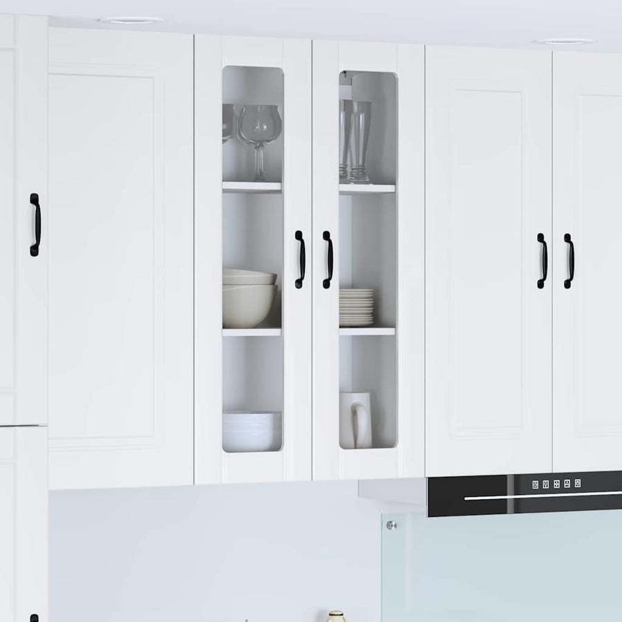 Keukenkast aan de muur met plank Hoogglans wit 60 x 31 x 100 cm