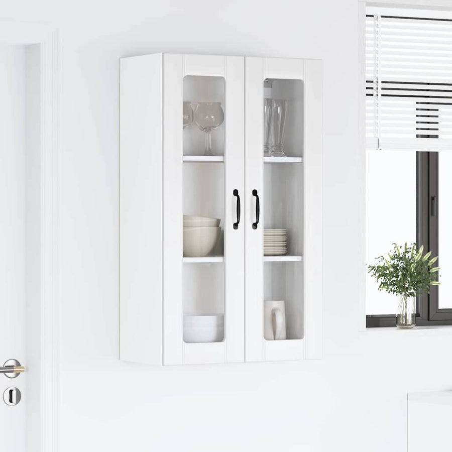 Keukenkast aan de muur met plank Hoogglans wit 60 x 31 x 100 cm