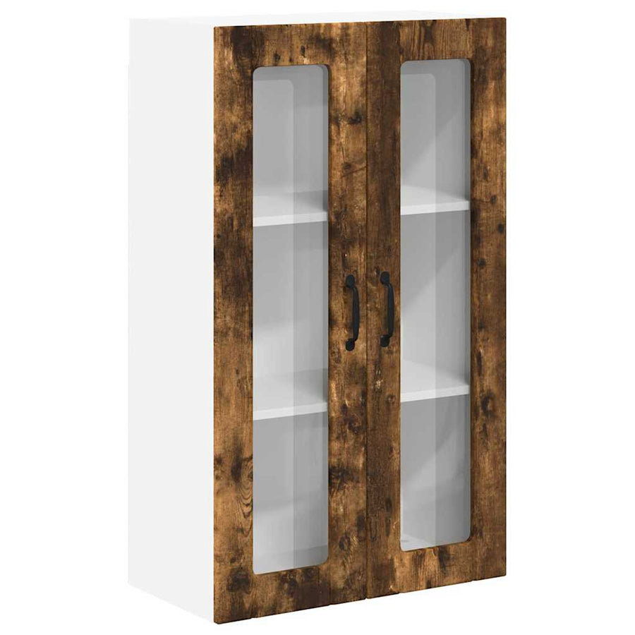 Keukenkast aan de muur met plank Gerookt eiken 60 x 31 x 100 cm