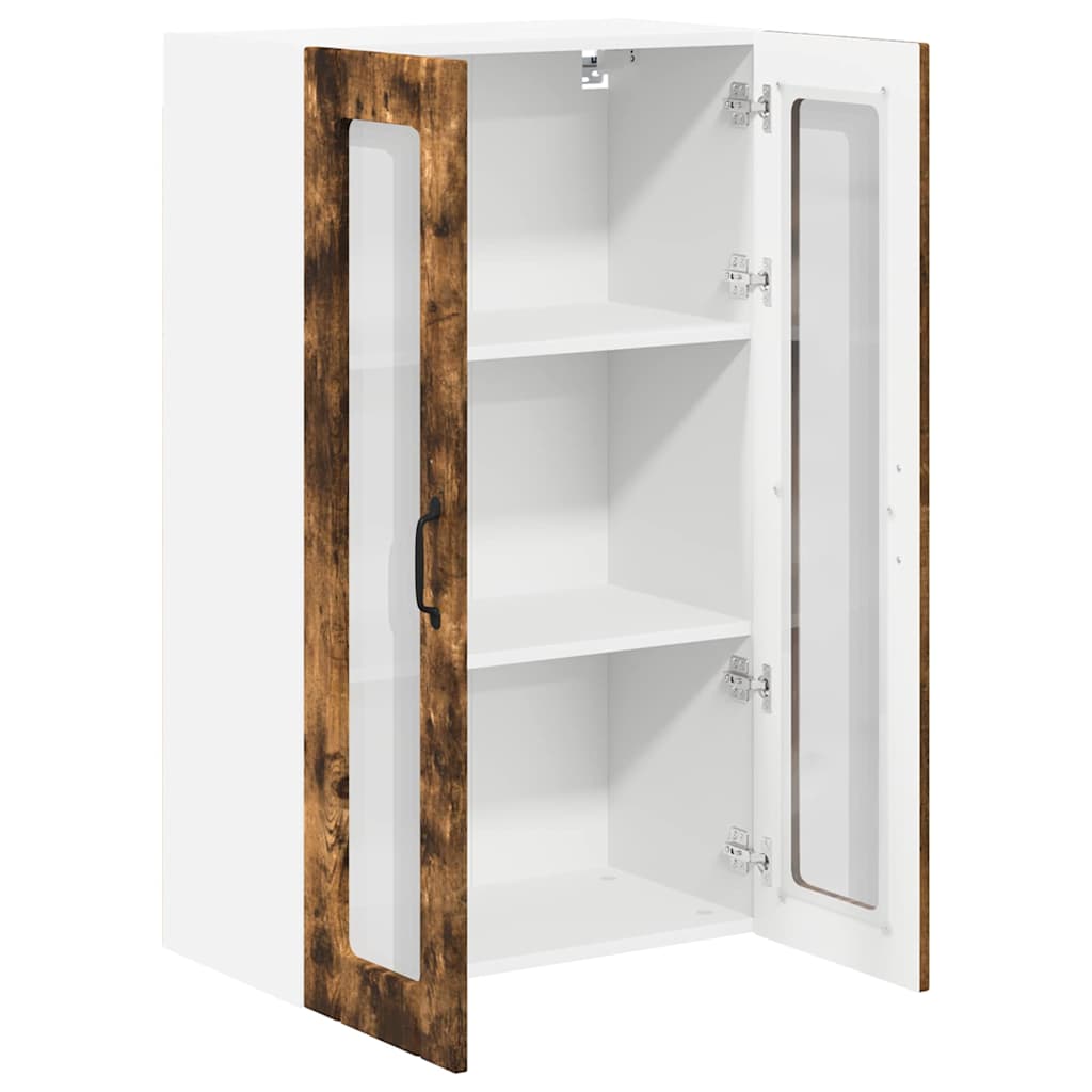 Keukenkast aan de muur met plank Gerookt eiken 60 x 31 x 100 cm