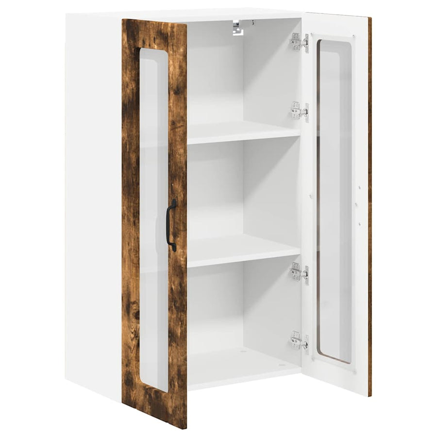 Keukenkast aan de muur met plank Gerookt eiken 60 x 31 x 100 cm