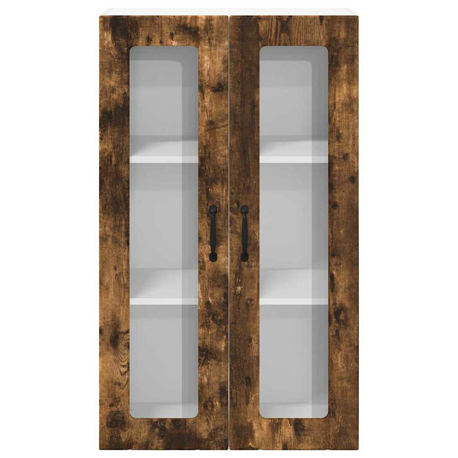 Keukenkast aan de muur met plank Gerookt eiken 60 x 31 x 100 cm