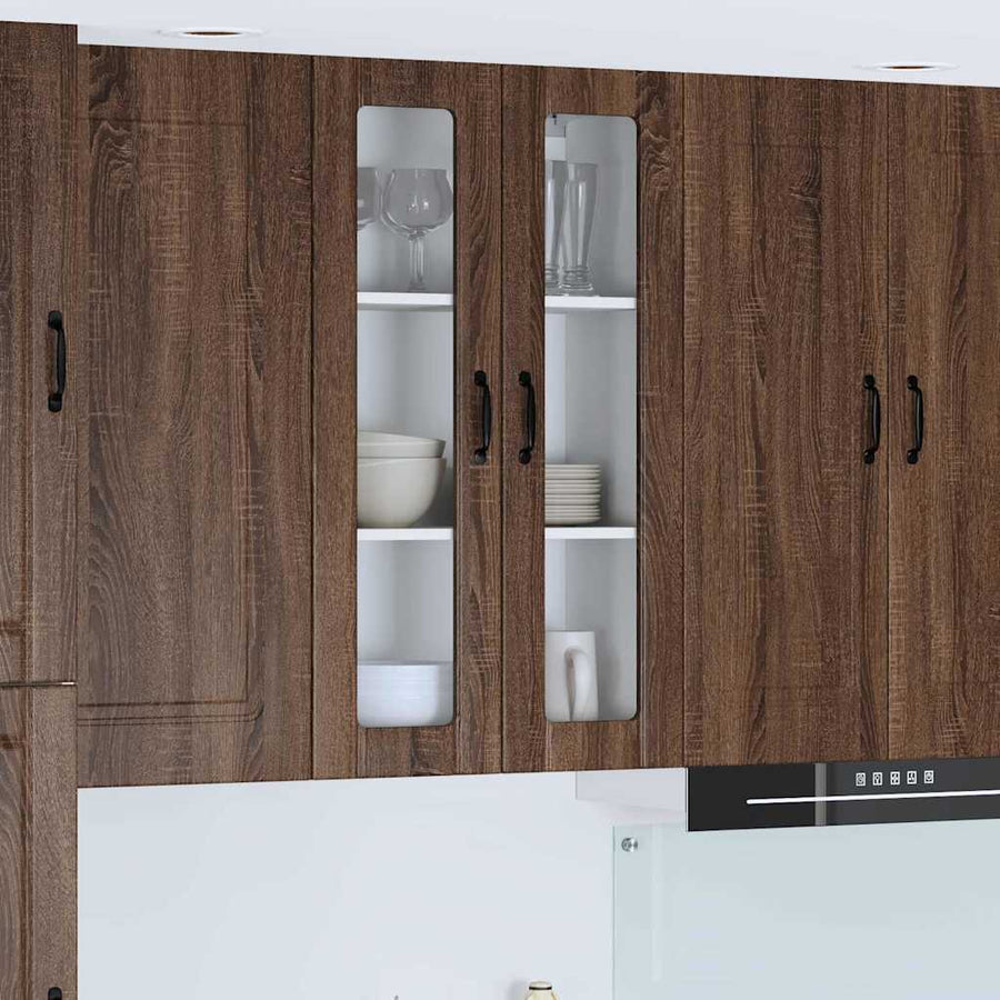 Keukenkast aan de muur met plank Bruin Eiken 60 x 31 x 100 cm