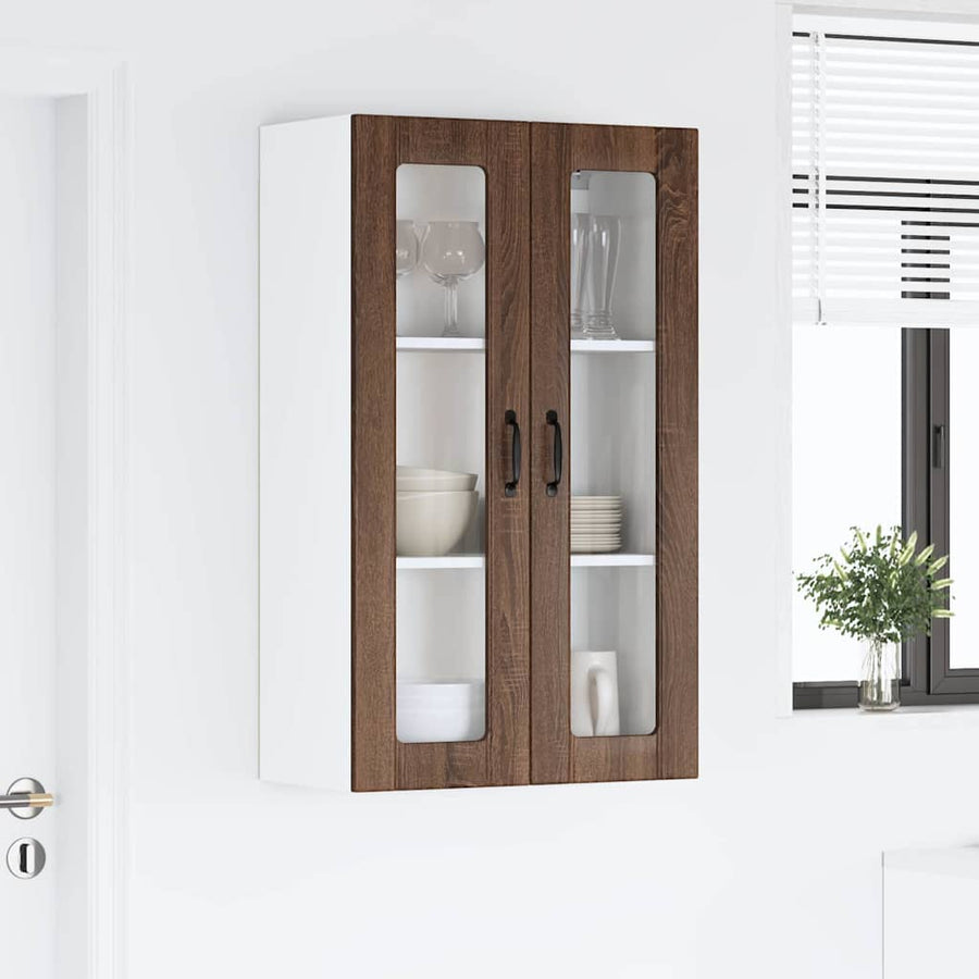 Keukenkast aan de muur met plank Bruin Eiken 60 x 31 x 100 cm