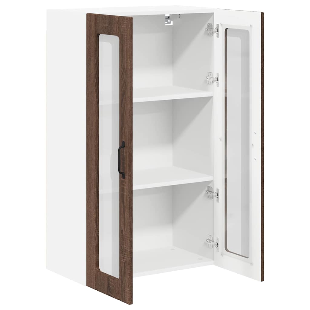 Keukenkast aan de muur met plank Bruin Eiken 60 x 31 x 100 cm