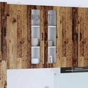 Keukenkast wand 60x31x100 cm bewerkt hout oud hout