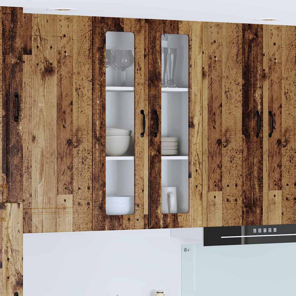 Keukenkast aan de muur Oud Hout 60 x 31 x 100 cm Bewerkt hout