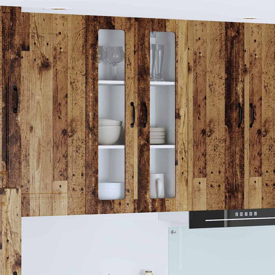 Keukenkast aan de muur Oud Hout 60 x 31 x 100 cm Bewerkt hout