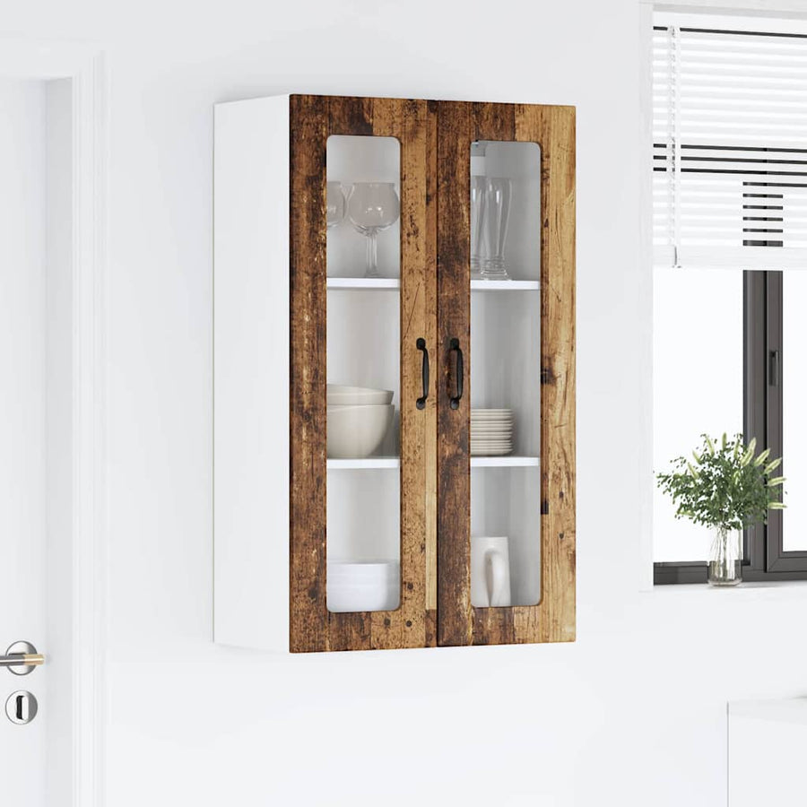 Keukenkast aan de muur Oud Hout 60 x 31 x 100 cm Bewerkt hout