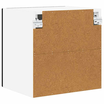 Keukenkast aan de muur 2 pcs Zwart 40 x 31 x 40 cm Bewerkt hout