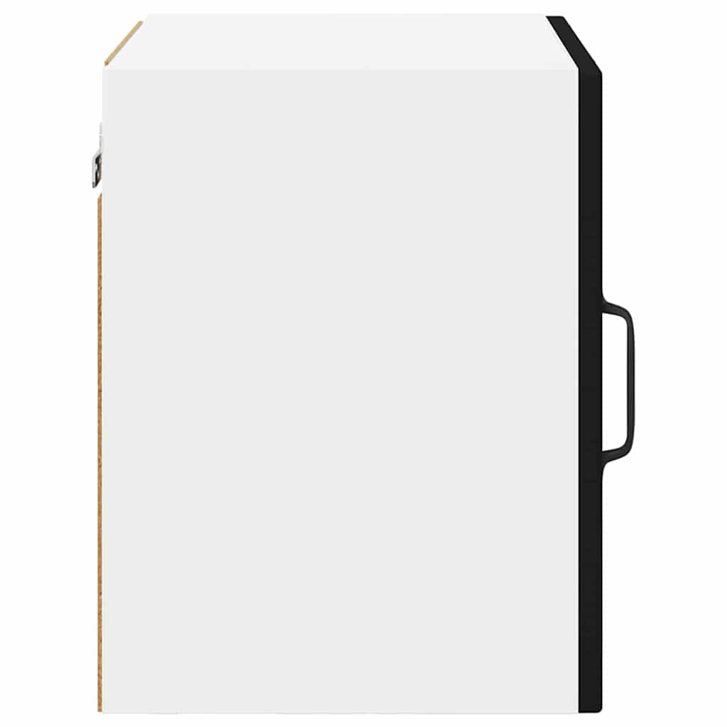 Keukenkast aan de muur 2 pcs Zwart 40 x 31 x 40 cm Bewerkt hout