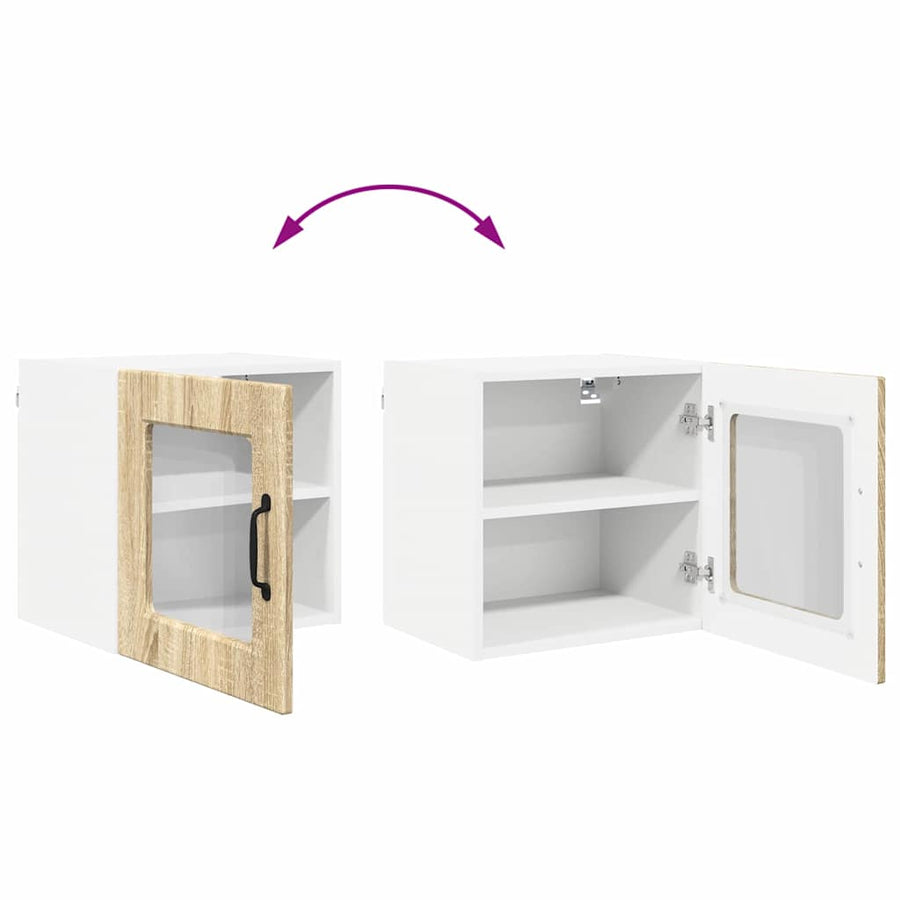 Keukenkast aan de muur met plank Sonoma Eiken 40 x 31 x 40 cm