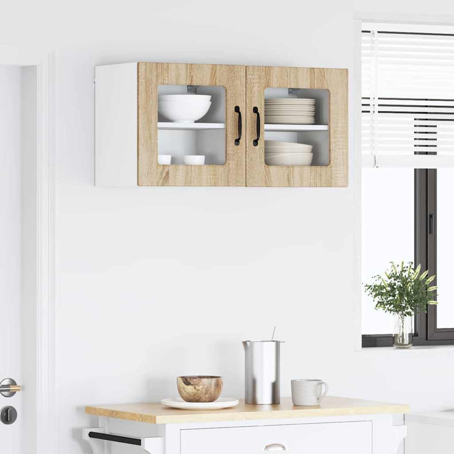 Keukenkast aan de muur 2 pcs Sonoma Eiken 40 x 31 x 40 cm