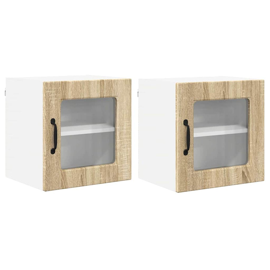 Keukenkast aan de muur 2 pcs Sonoma Eiken 40 x 31 x 40 cm