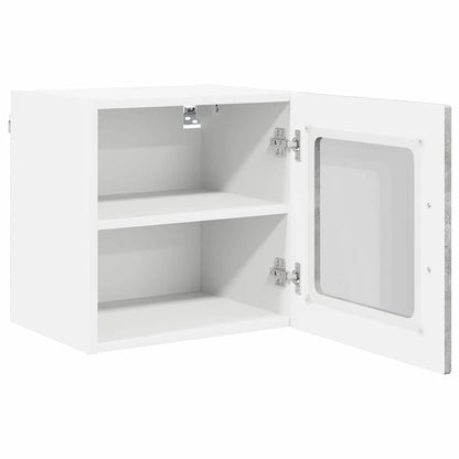 Keukenkast aan de muur Beton Grijs 40 x 31 x 40 cm Bewerkt hout