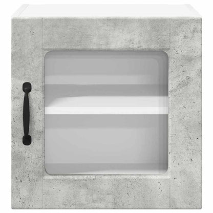 Keukenkast aan de muur Beton Grijs 40 x 31 x 40 cm Bewerkt hout