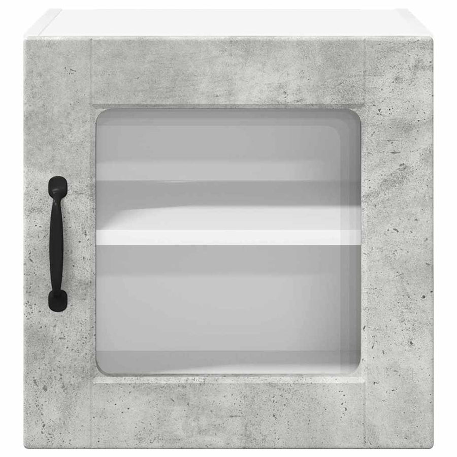 Keukenkast aan de muur Beton Grijs 40 x 31 x 40 cm Bewerkt hout