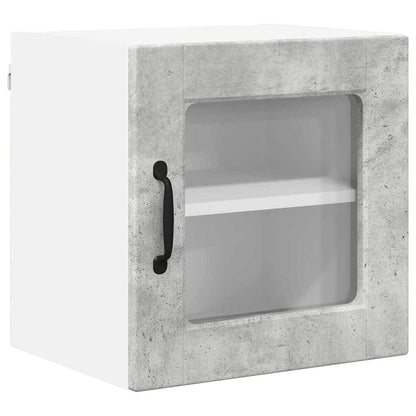 Keukenkast aan de muur 2 pcs Beton Grijs 40 x 31 x 40 cm