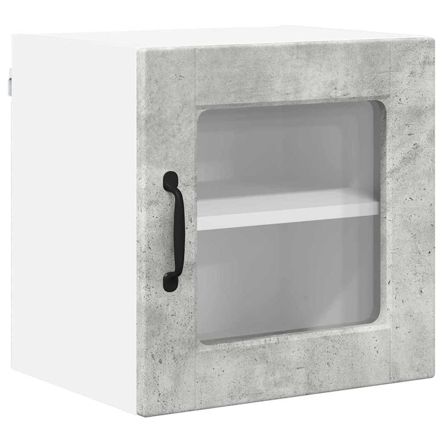 Keukenkast aan de muur 2 pcs Beton Grijs 40 x 31 x 40 cm