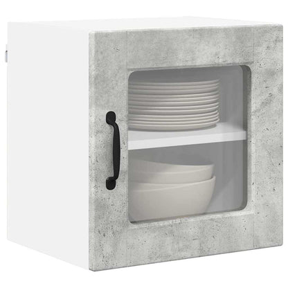 Keukenkast aan de muur 2 pcs Beton Grijs 40 x 31 x 40 cm