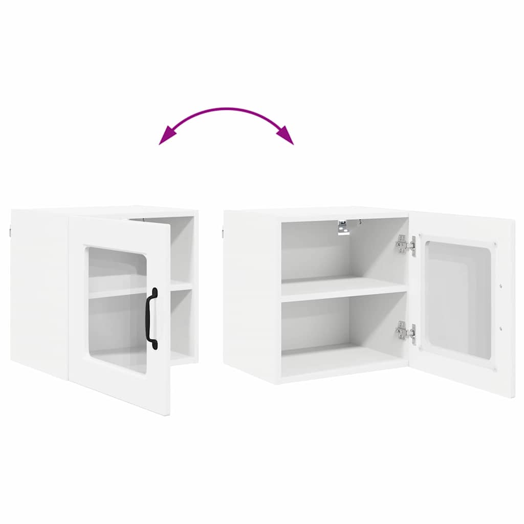 Keukenkast aan de muur met plank Hoogglans wit 40 x 31 x 40 cm